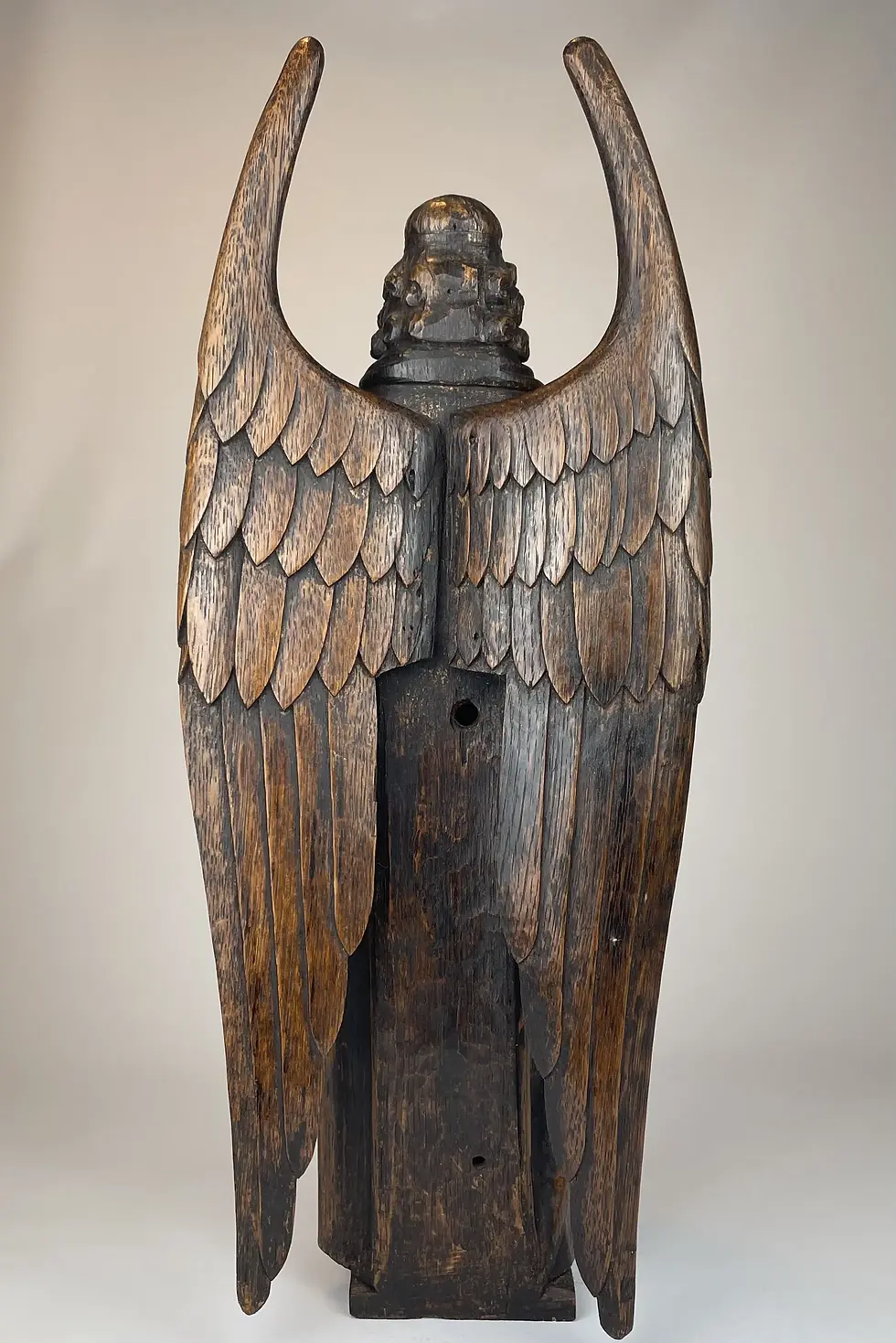 Thumbnail: FLEMISH CARVED OAK ANGEL
