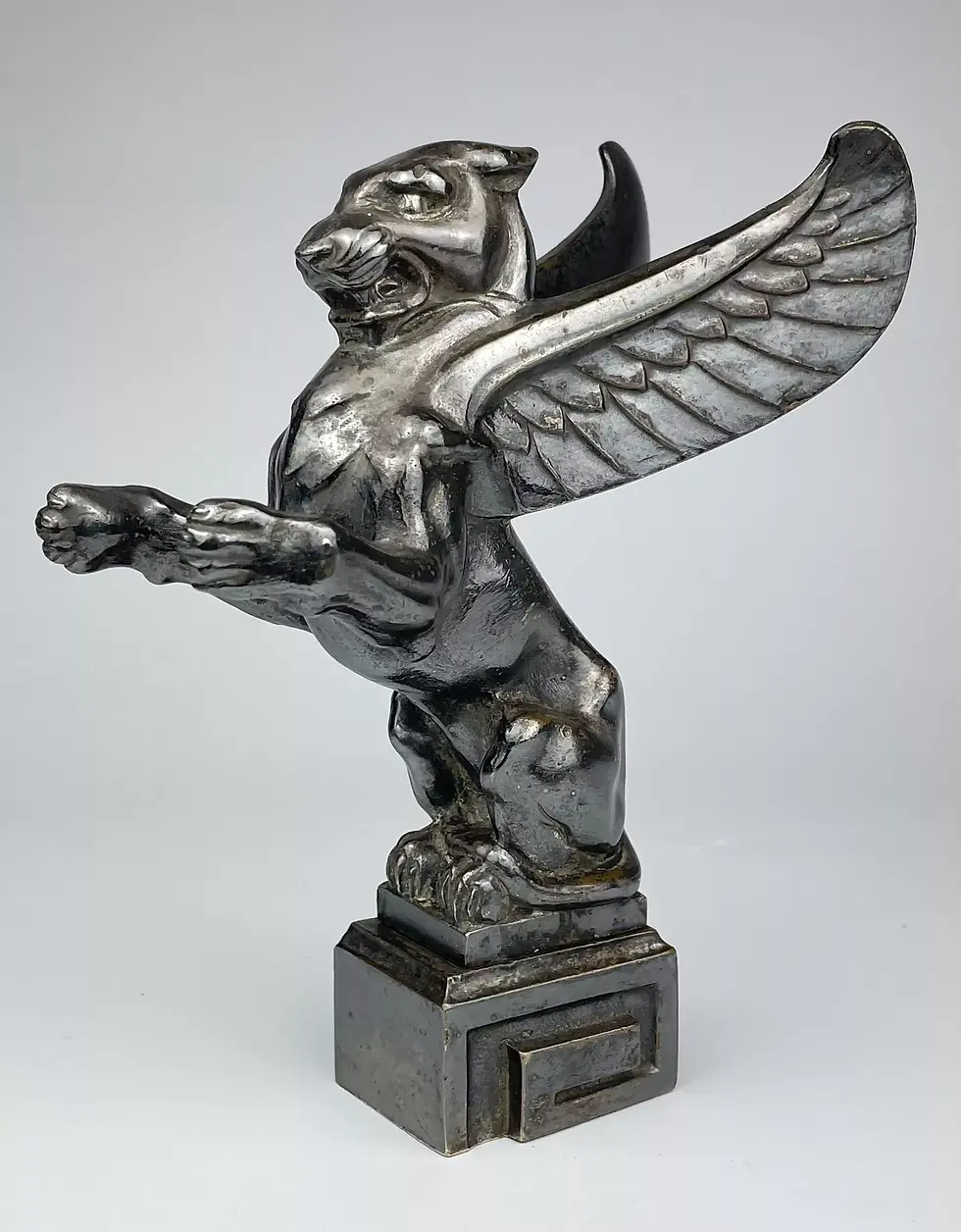 Thumbnail: ART DECO SILVERED BRONZE GRIFFIN