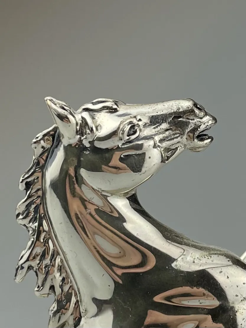 Thumbnail: SILVER PRANCING HORSE by SATURNO, ITALY