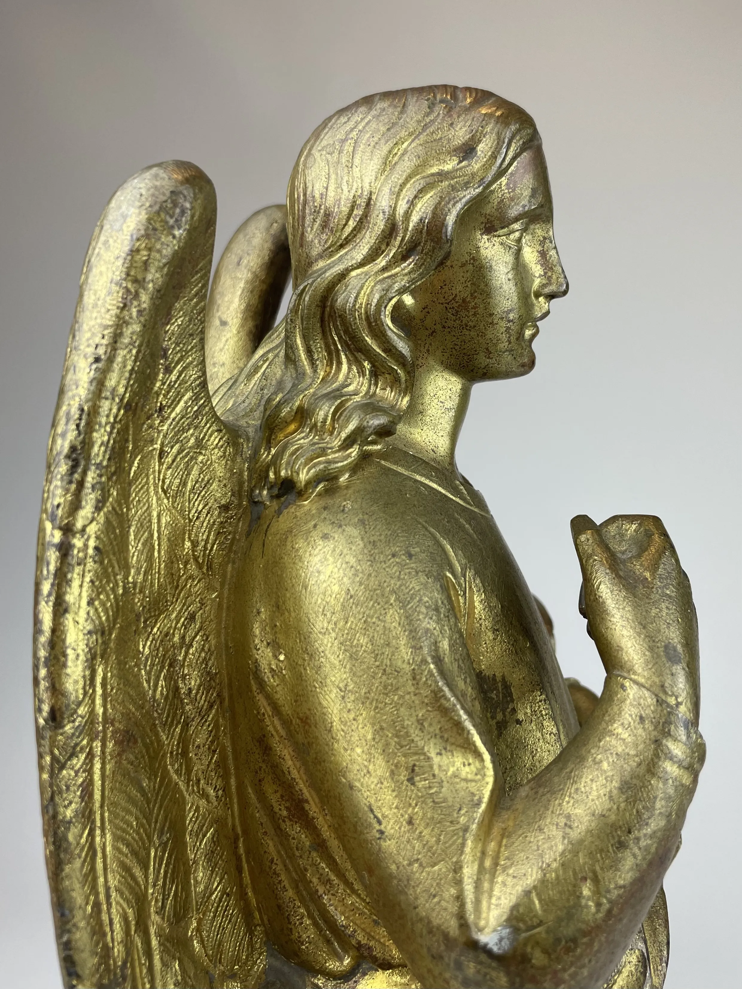 19TH CENTURY GILT BRONZE ANGEL | Andy Maule Antiques