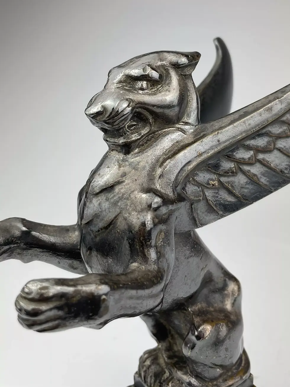Thumbnail: ART DECO SILVERED BRONZE GRIFFIN