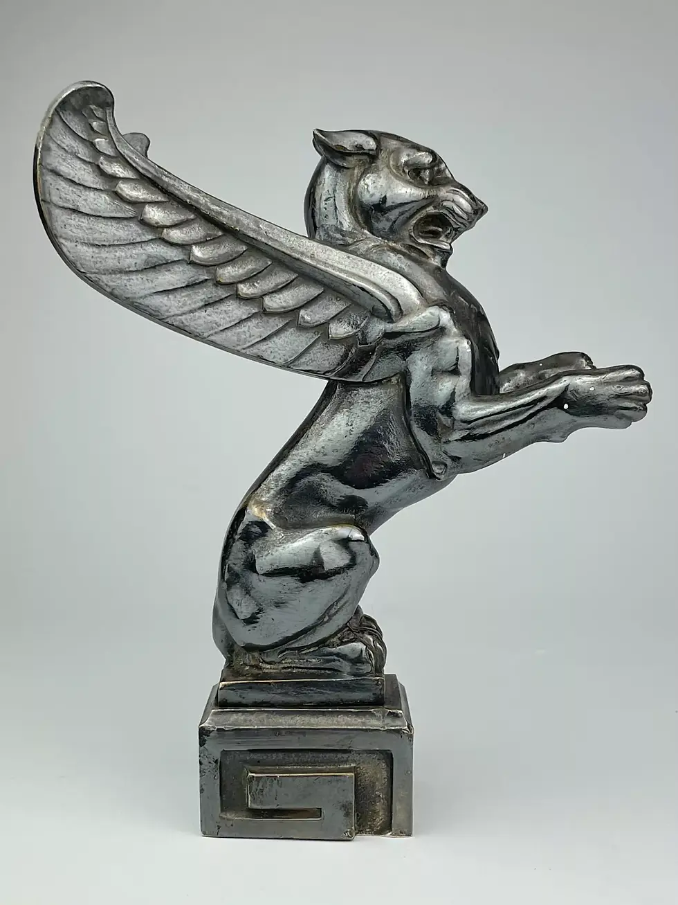 Thumbnail: ART DECO SILVERED BRONZE GRIFFIN