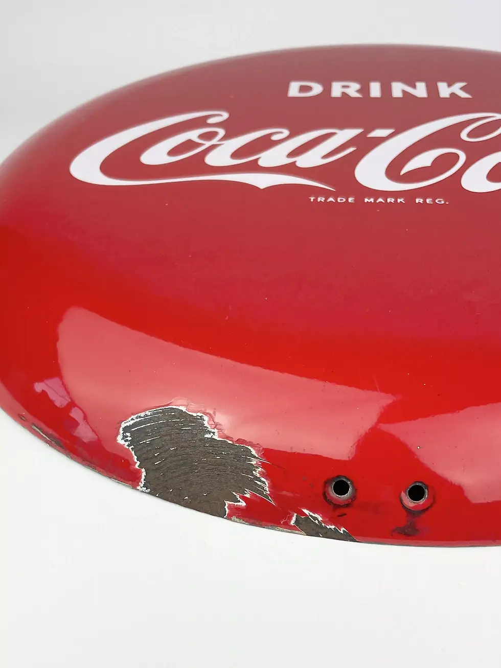 Thumbnail: VINTAGE COKE BUTTON ADVERTISING SIGN