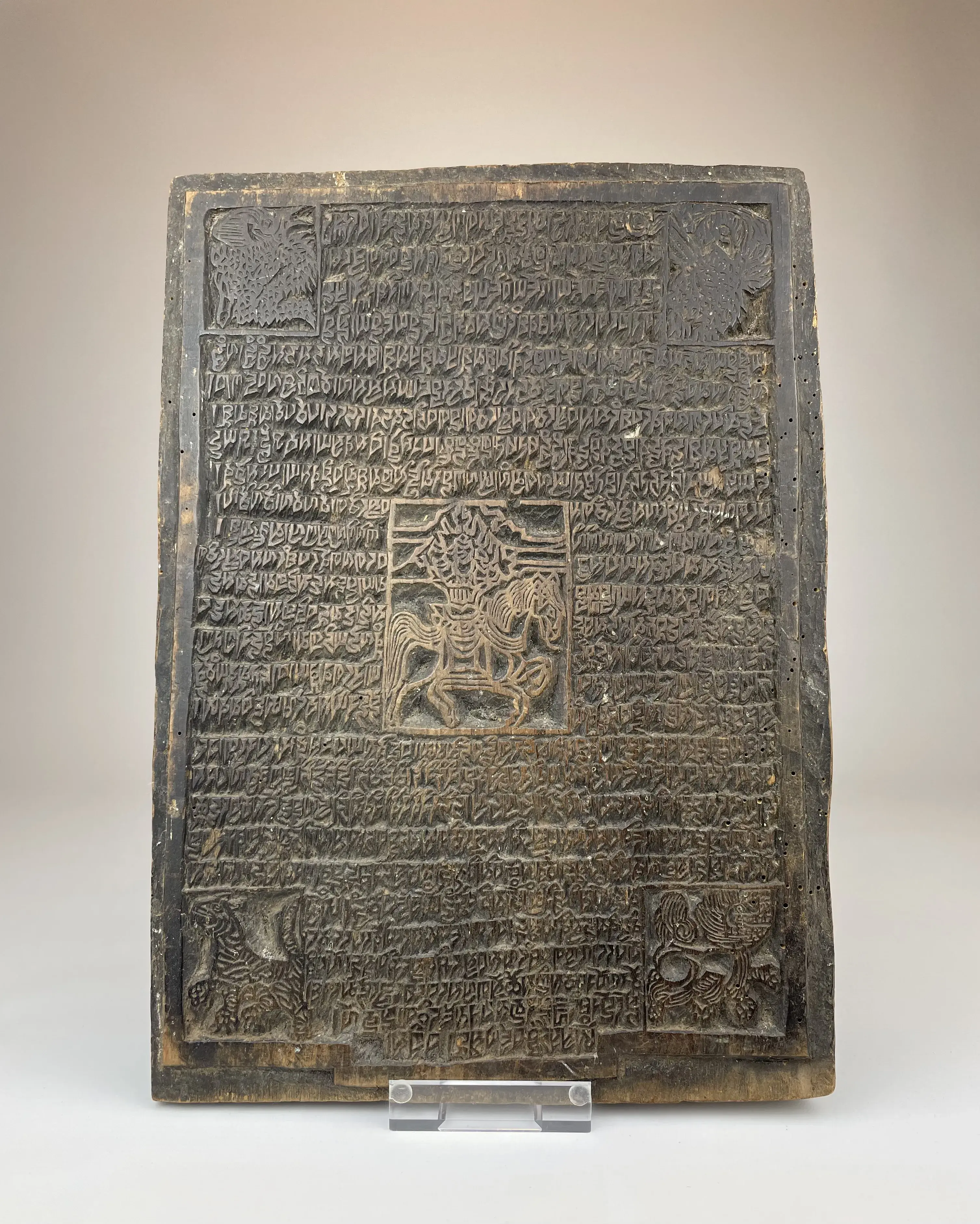 18th CENTURY TIBETAN PRINTING BLOCK