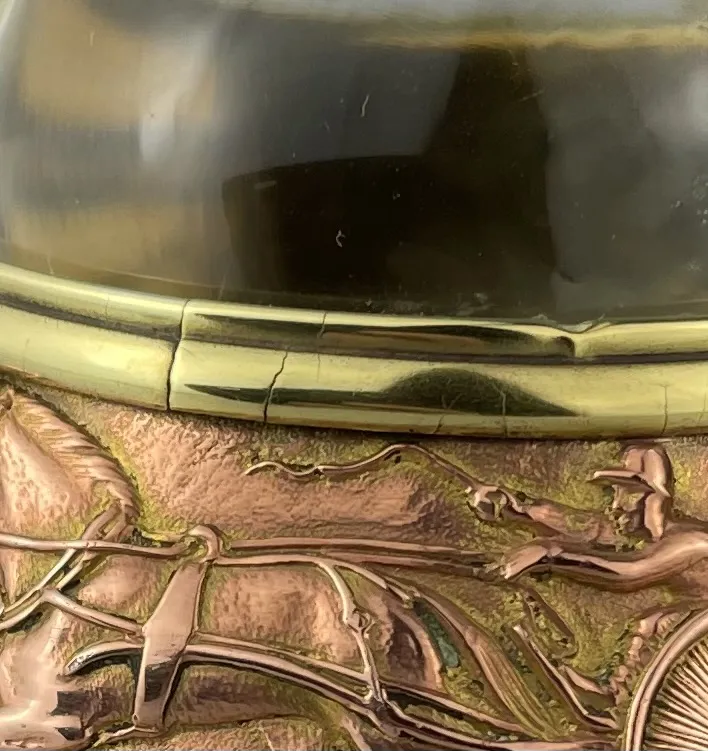 Thumbnail: 19th CENTURY PAPERWEIGHT featuring HARNESS RACING