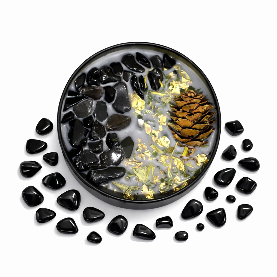 Bougie en Obsidienne