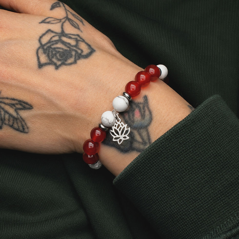 Bracelet pendentif fleur du lotus