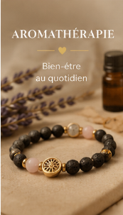 Aromathérapie bracelet de lave