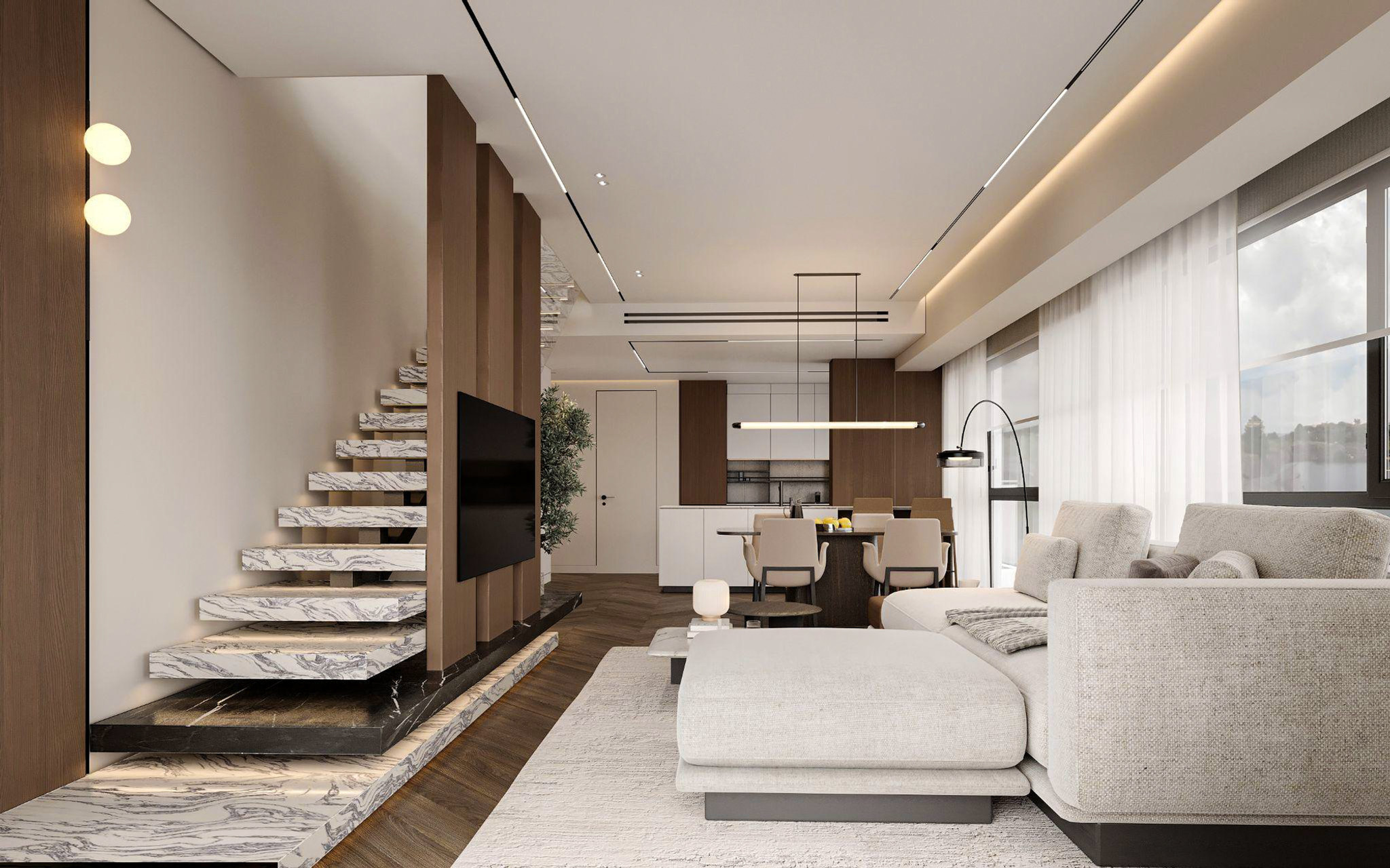 Duplex Apartment Interior Design Limassol | Sence Architects