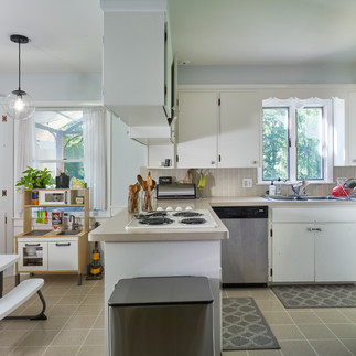 an old outdated kitchen 