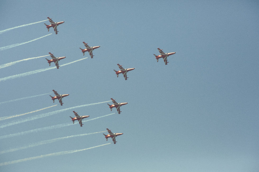 Planes in formation