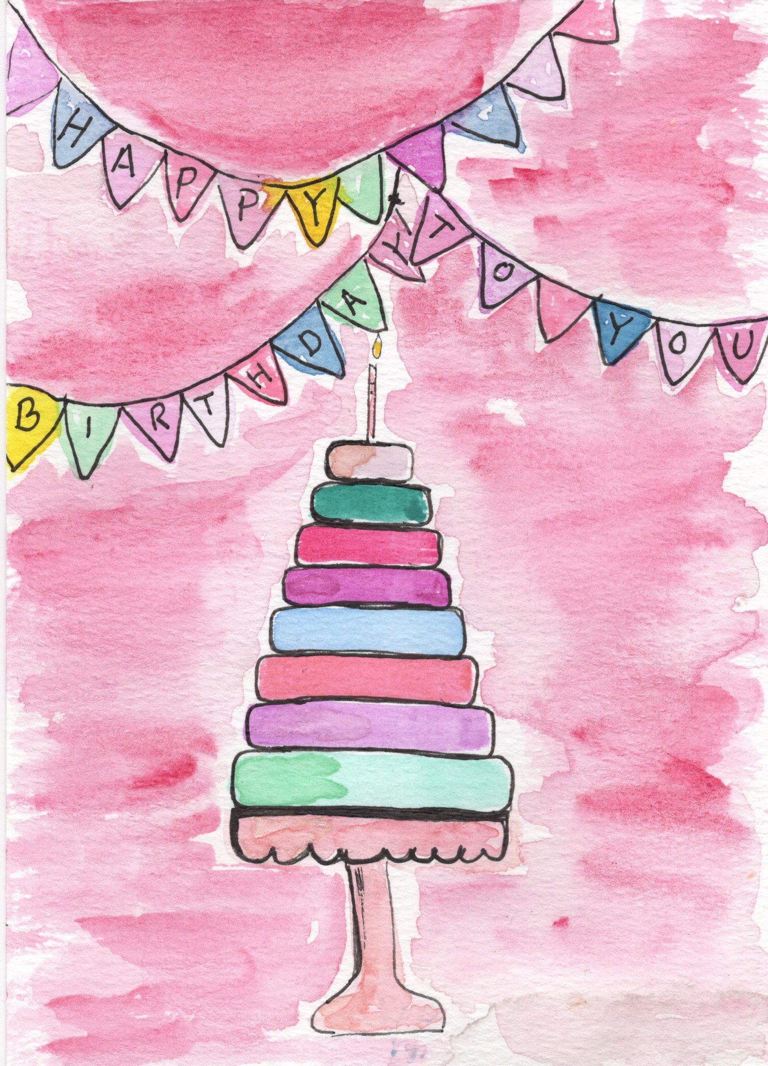 Tiered Birthday