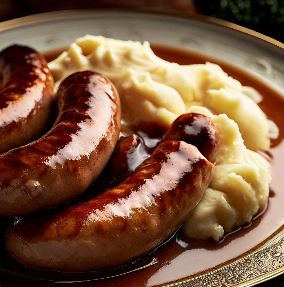 Bangers and Mash - Sausages and Potatoes Romance