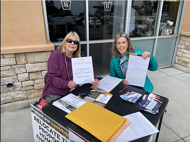 Point loma members collecting signatures image