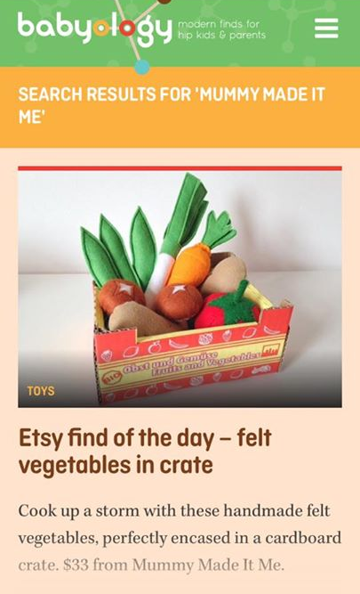 Babyology - Etsy Find of the Day