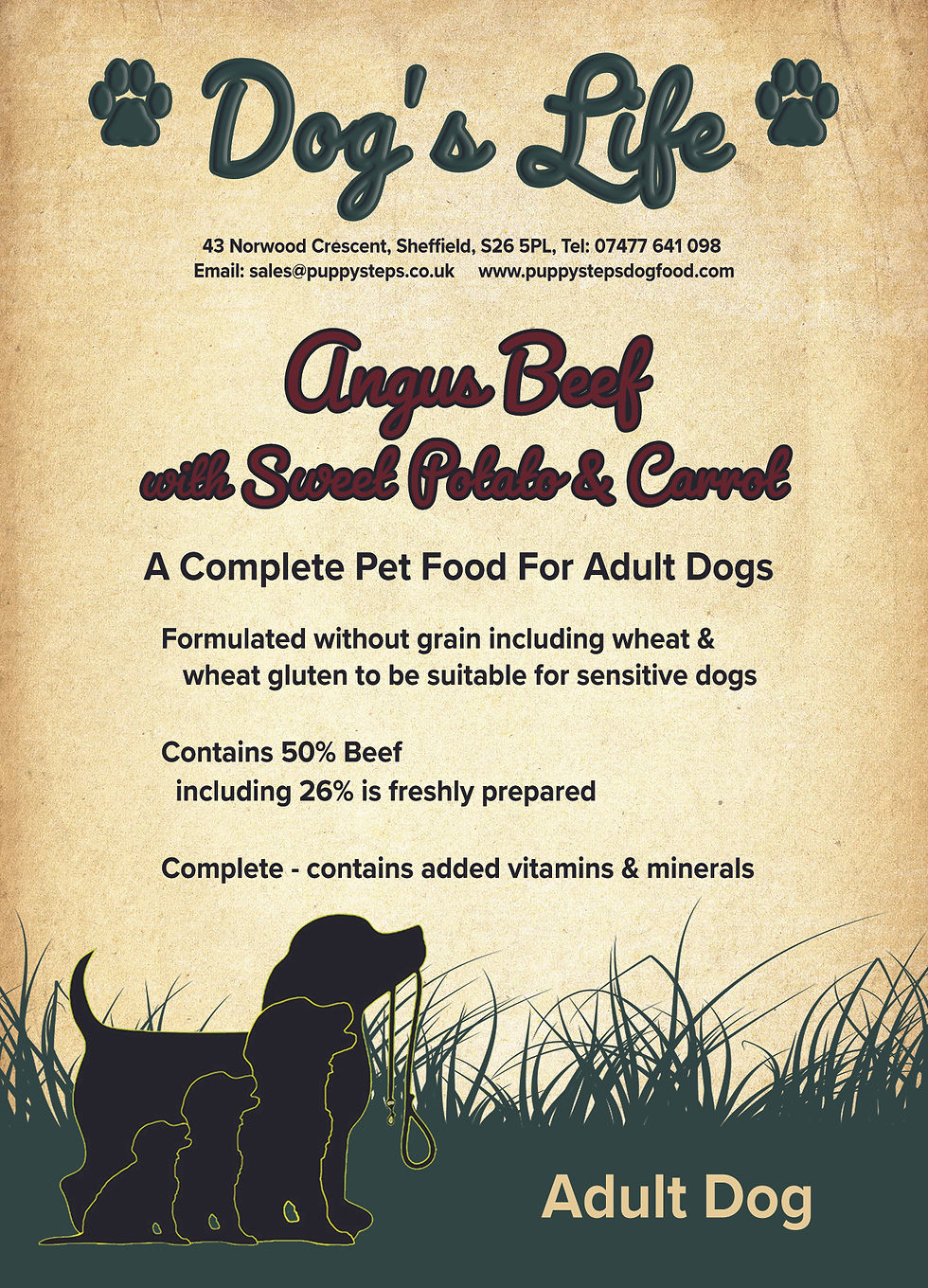 Thumbnail: Grain Free Angus Beef, Sweet Potato & Carrots