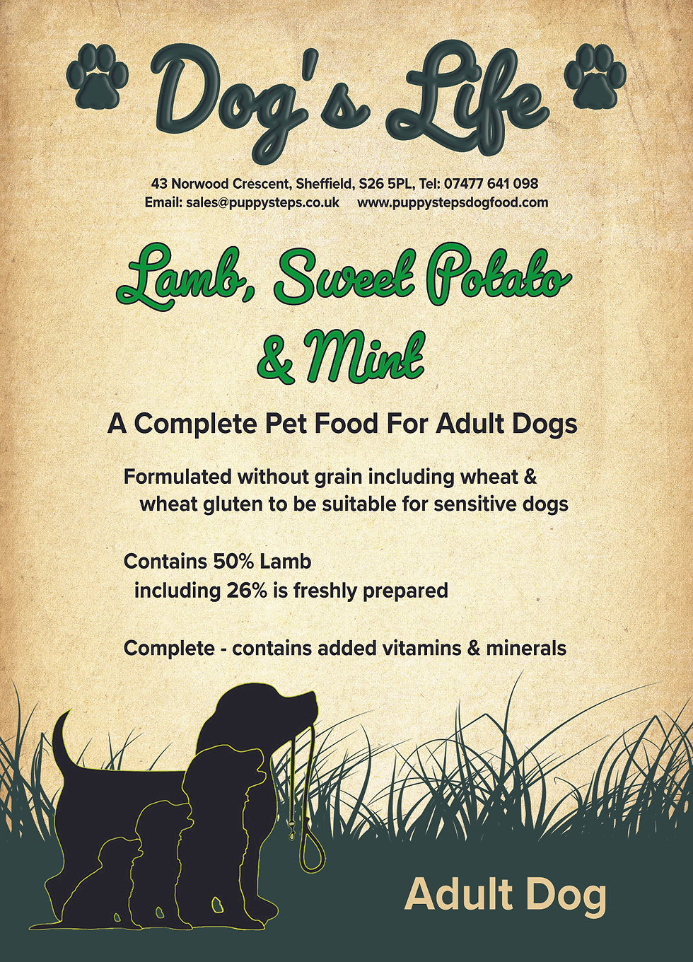 Thumbnail: Grain Free Lamb, Sweet Potato & Mint