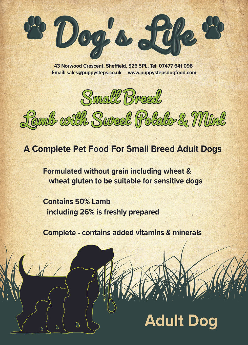 Thumbnail: Grain Free Small Breed Lamb, Sweet Potato & Mint