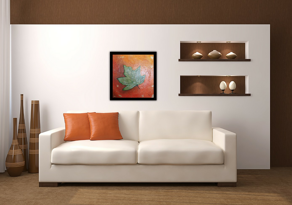 Thumbnail: Gold of Nature | Original Framed Gold Leaf Art | BElwira Art