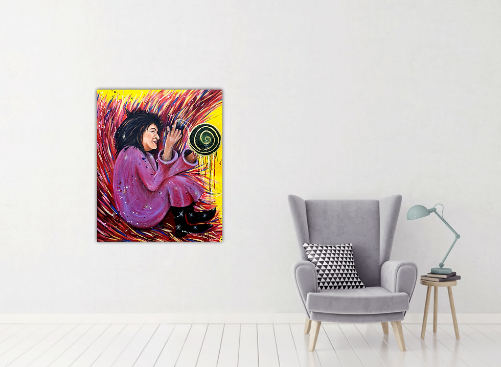 Miniatura: Weaver of fate- magical art - original art - home art