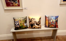 art cushions