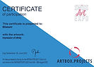 Certificate Impression of infinity