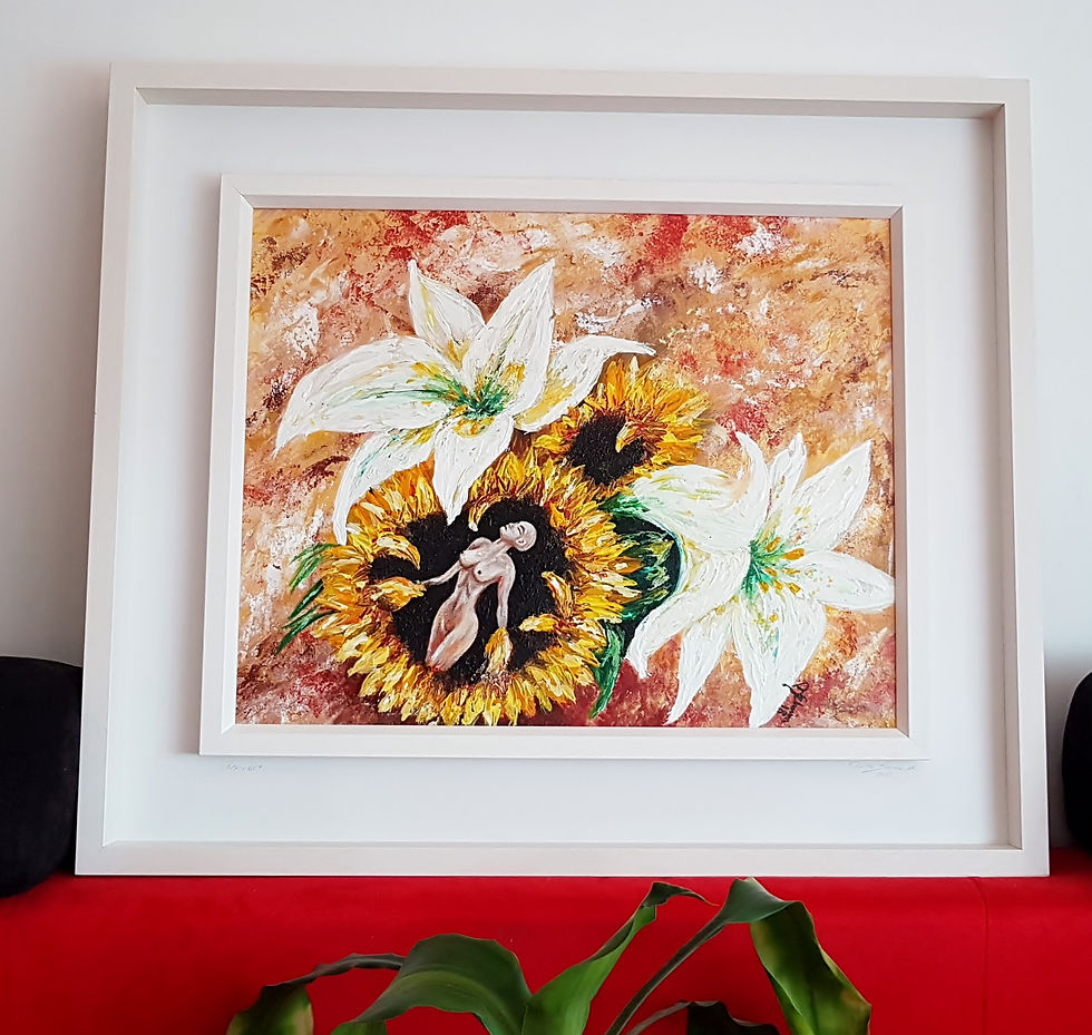 Miniatura: Revival- home art decor - original painting - women  art - carlow art - irish art
