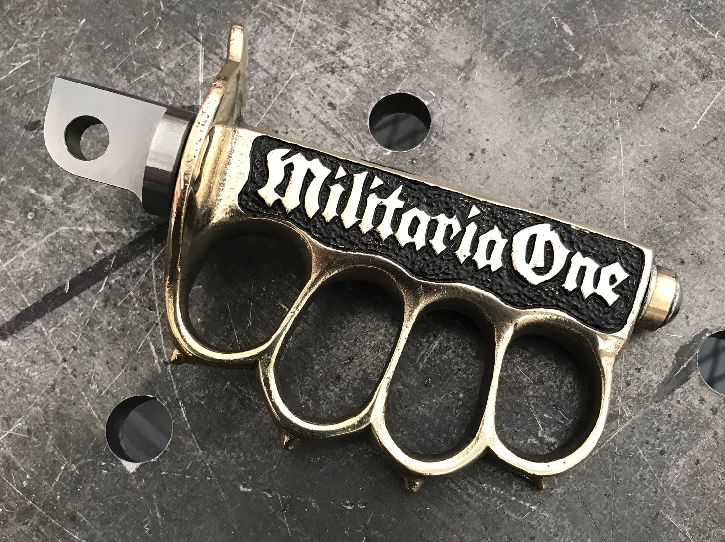 Trench Warfare Kicker Pedal Custom Engraved