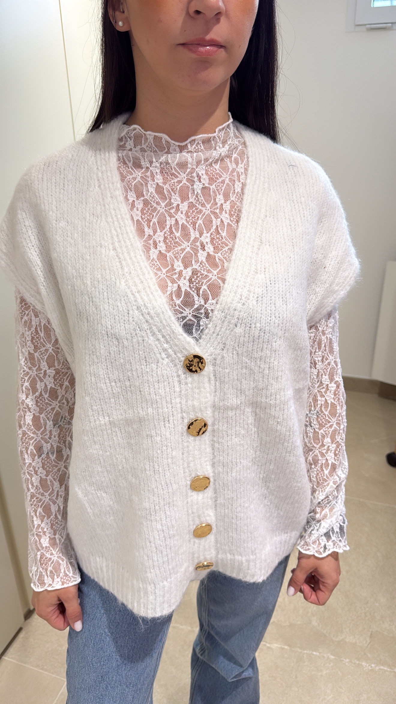 Gilet Serena - Blanc