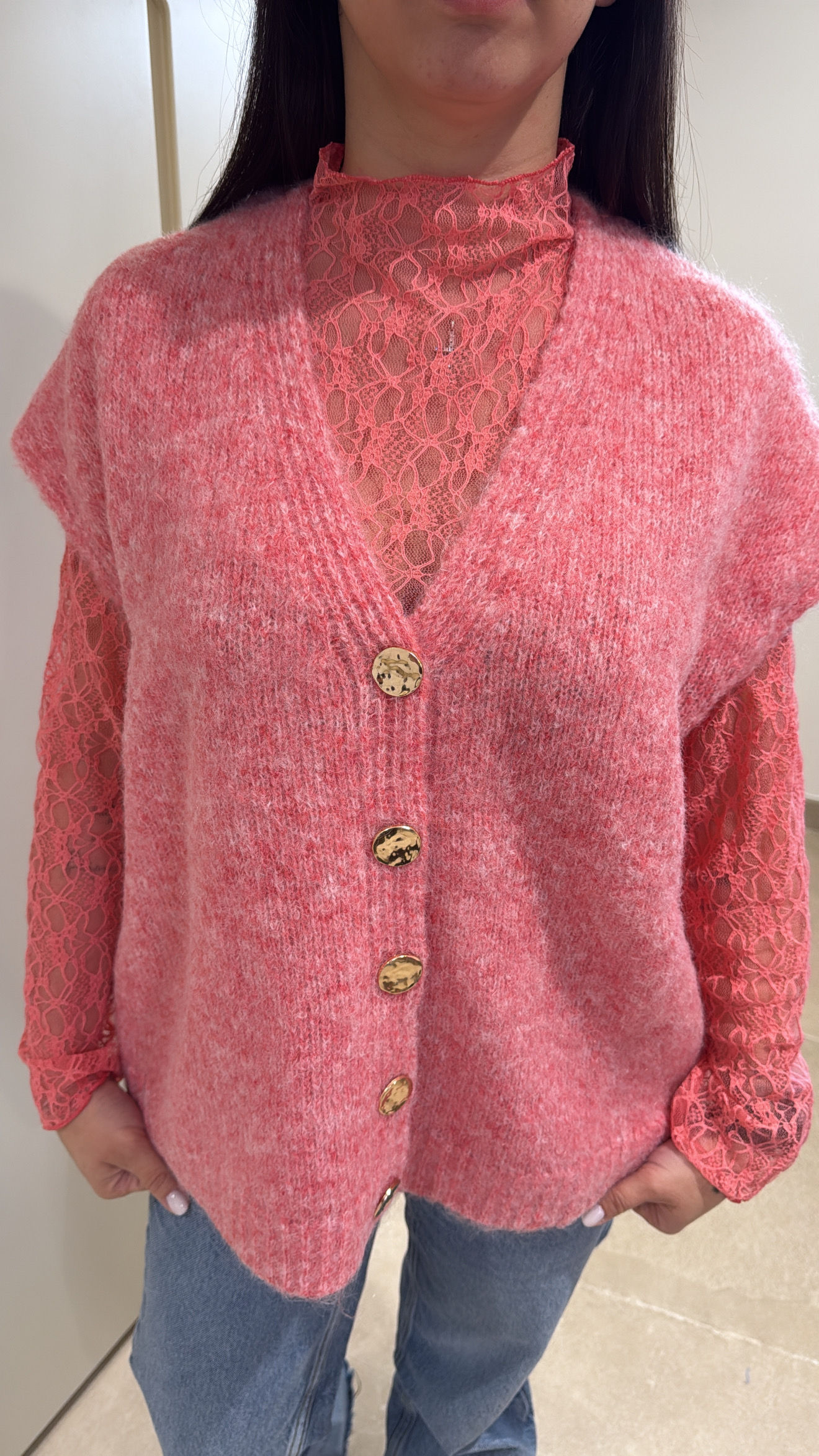 Gilet Serena - Corail