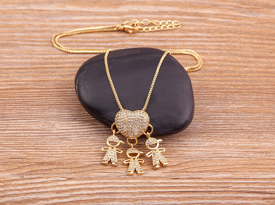 Thumbnail: Forever in My Heart™ Family Pendant Necklace