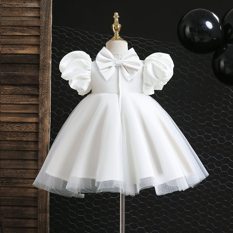 Thumbnail: Elegant Dresses For Girls Christmas Solid Lace Girl Party Dress Princess Birthda