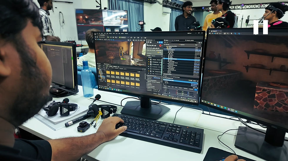 Unreal Engine production workflow with capture data and virtual environment