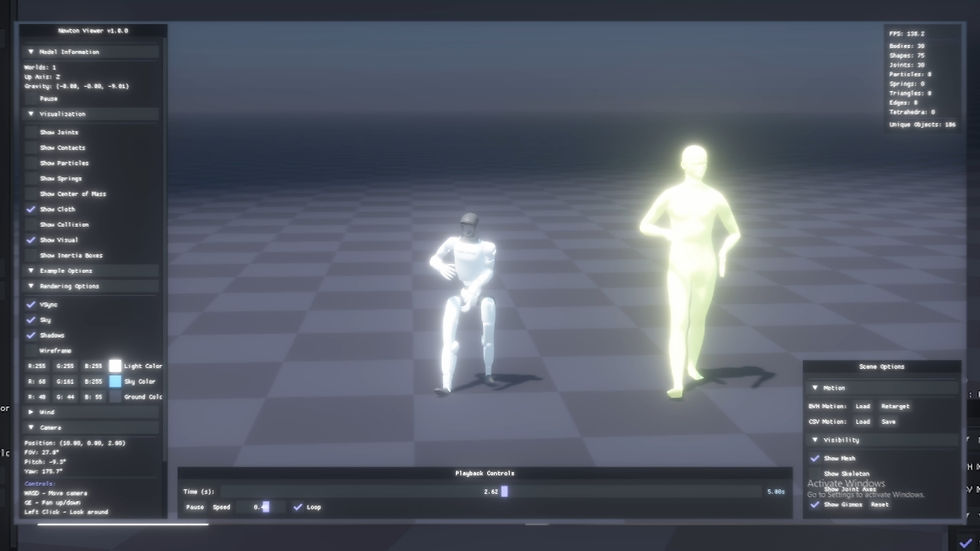 Human motion data visualized for humanoid robot and embodied AI training