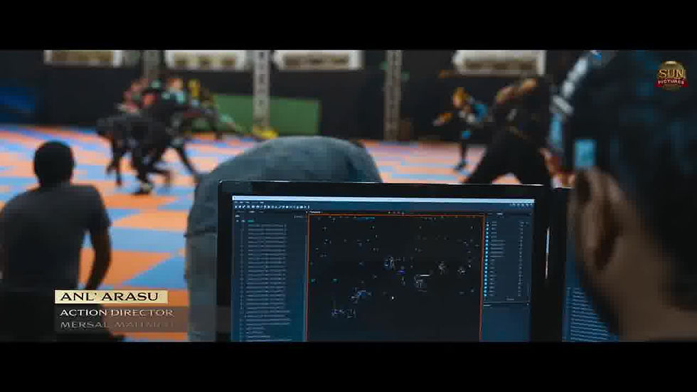 Raaka motion capture session Demain Gordon Demain mocap directors Apple Arts Studios Neel Madhu Atlee Sun Pictures
