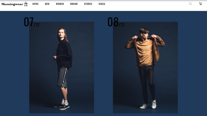 Munsingwear clubhouse collection 2018AW lookbook撮影
