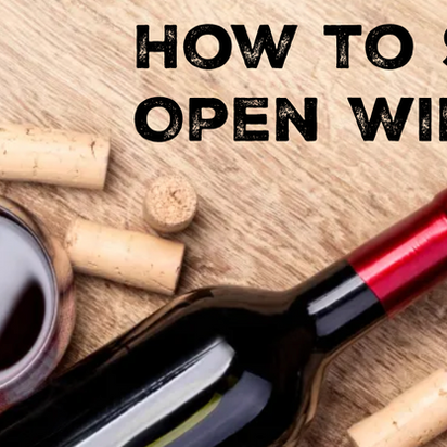 Open bottle of wine on a kitchen counter showing how wine is typically left after opening.