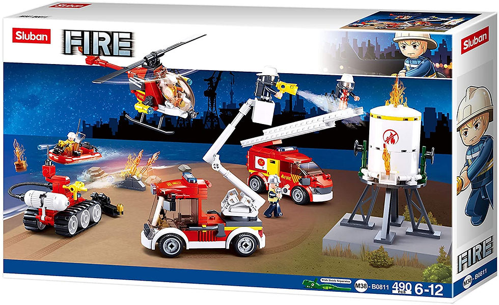 Thumbnail: Sluban M38-B0811 Fire Set 490Pcs