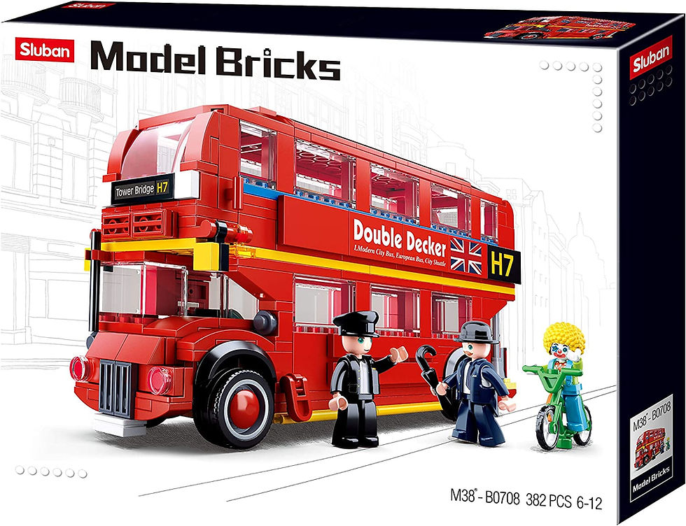 Thumbnail: Sluban M38-B0708 Model Bricks - London Bus 382Pcs