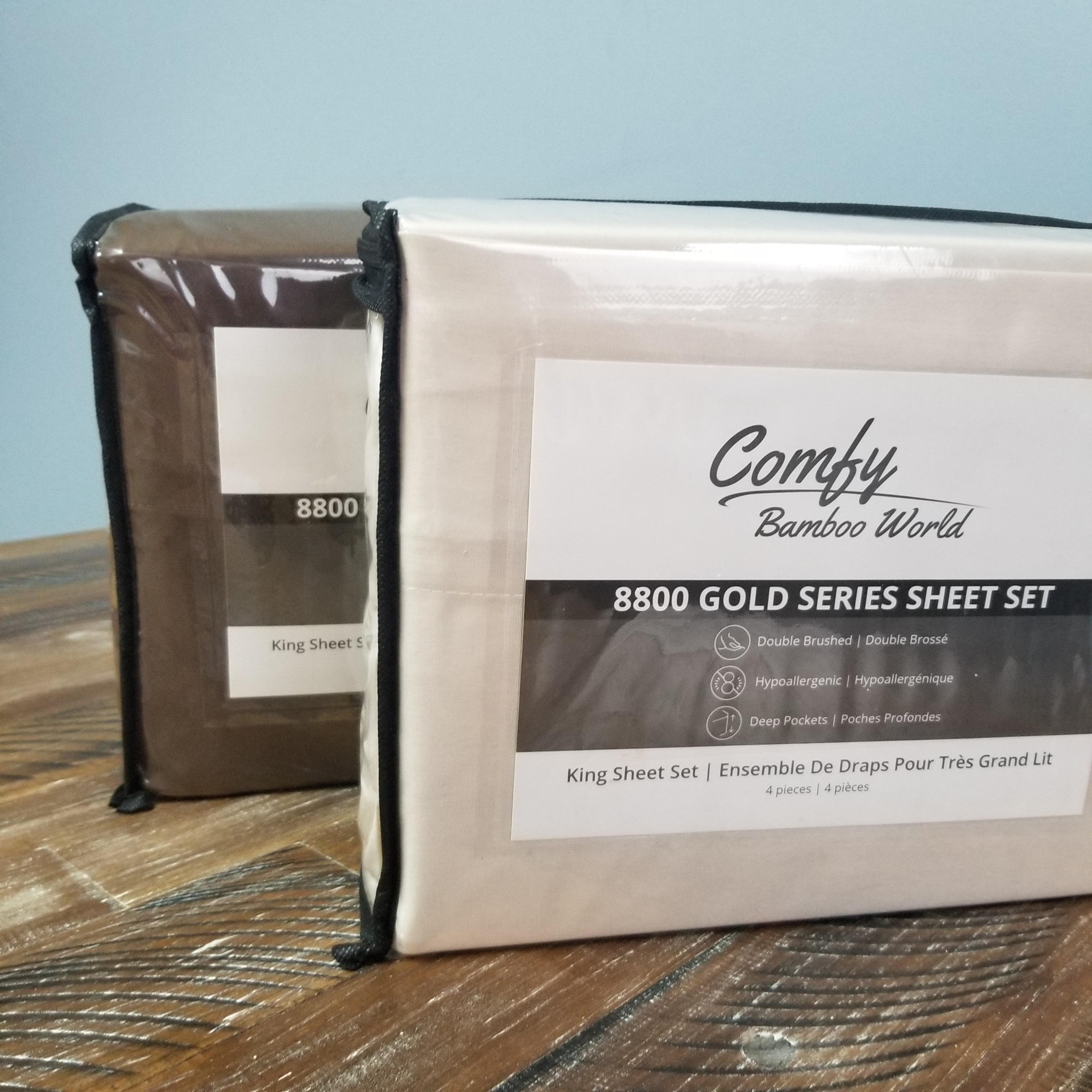 Comfy Bamboo World- 8800 Gold Series Sheet Set Full Size