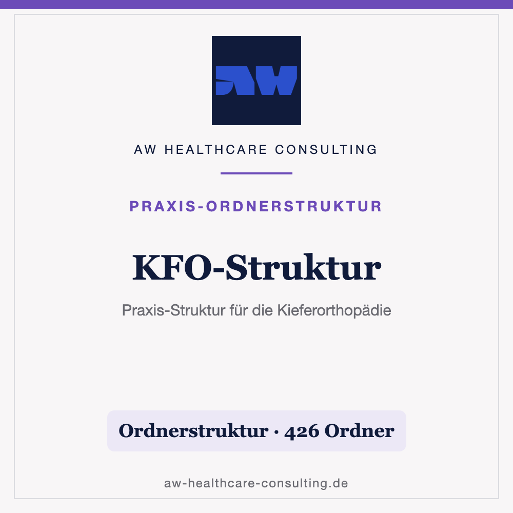 KFO-Struktur: Ordnerstruktur für die Kieferorthopädie