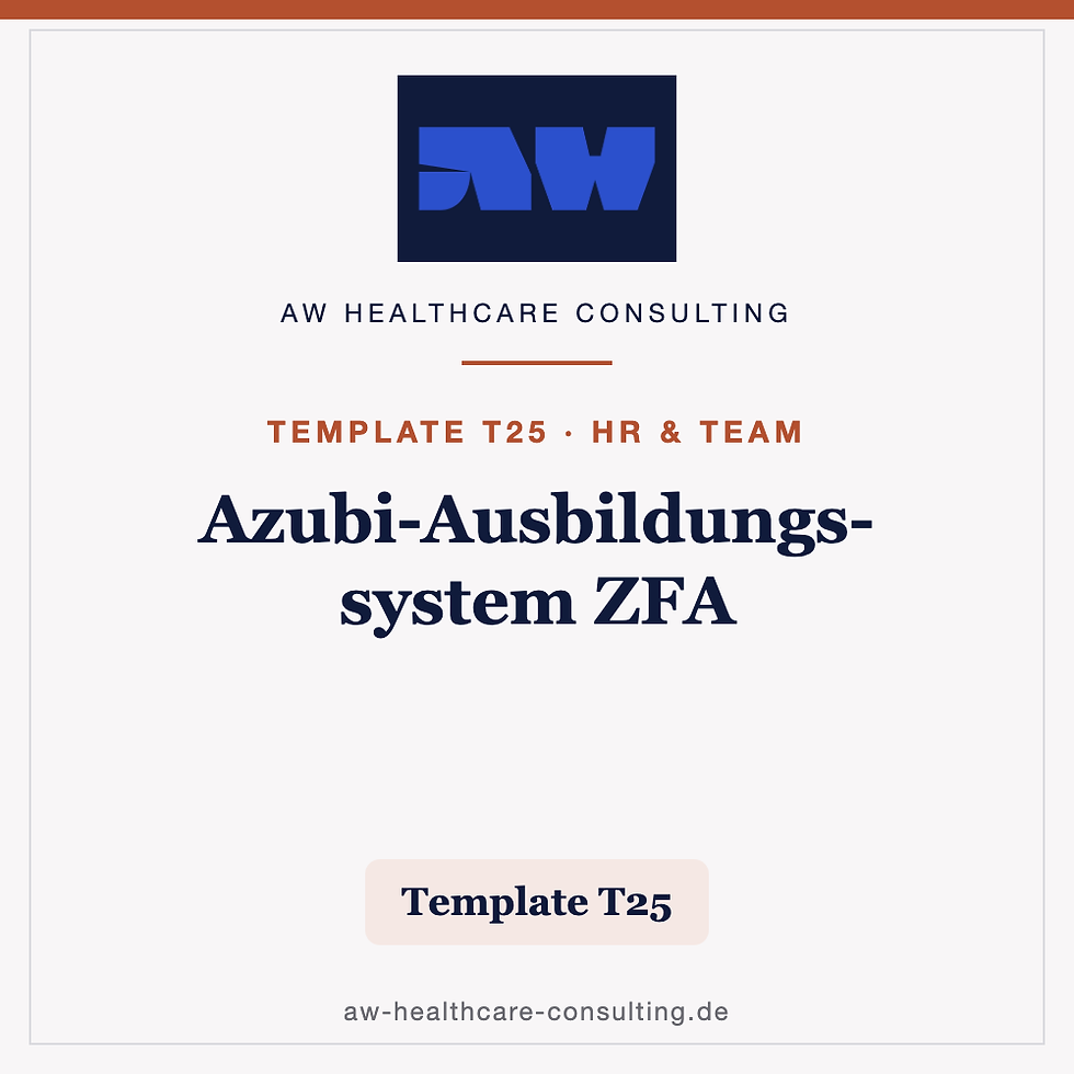 ZFA Azubi ausbilden - Ausbildungsplan nach ZahnmedAusbV