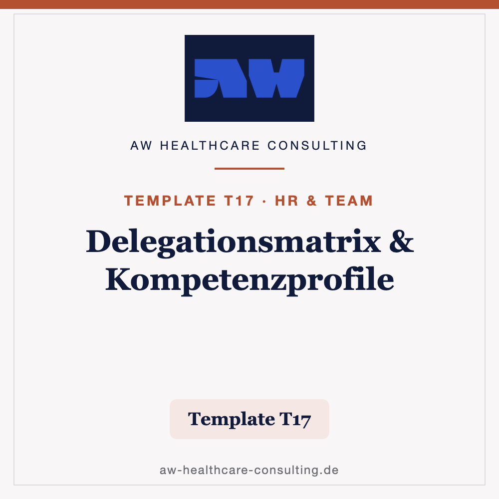 Delegationsmatrix Zahnarztpraxis - Template nach § 1 ZHG