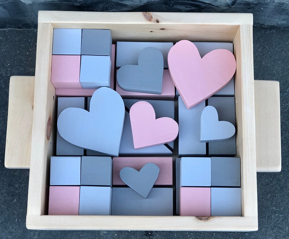 Thumbnail: Pink & Grey Ombré Block Set