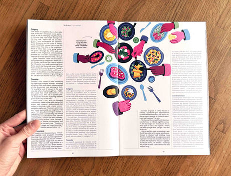 
"Night on the Town" feature for Sep/Oct 2024 issue, regarding vibrant nightlife revitalization happening across cities like Montreal, Calgary, and Orlando.

AD Cindy Lubinic.