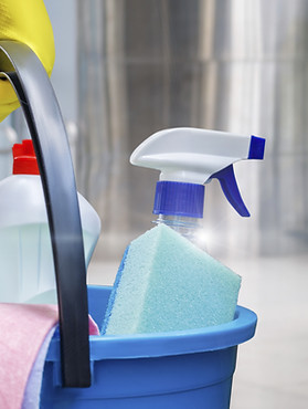 Carrying Cleaning Supplies
