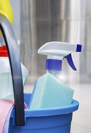 Carrying Cleaning Supplies