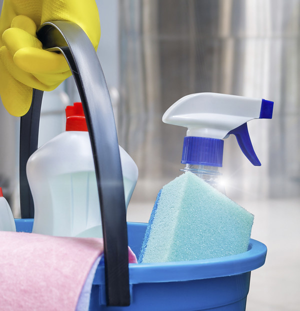Carrying Cleaning Supplies