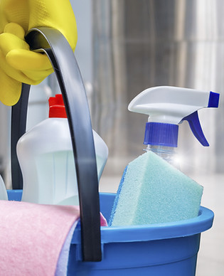 Carrying Cleaning Supplies