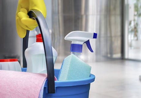 Carrying Cleaning Supplies